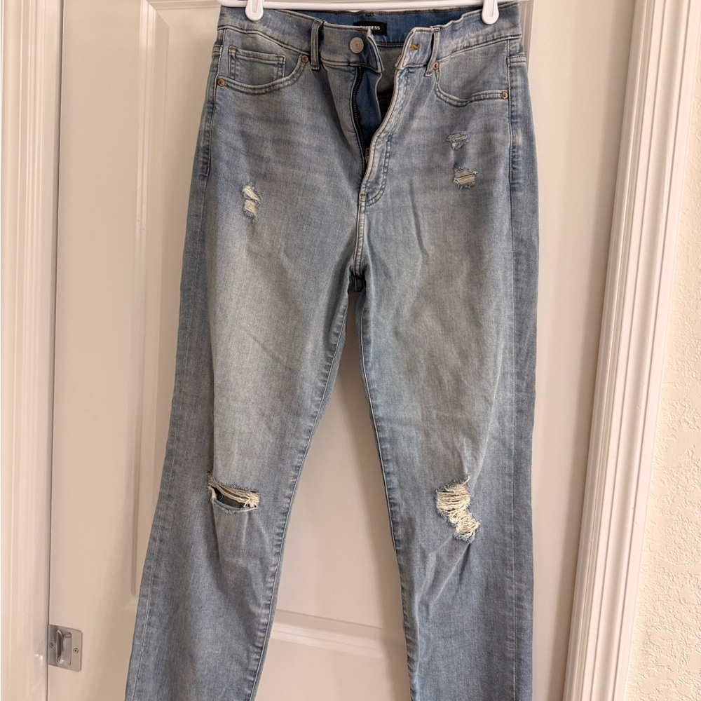 Distressed Light Blue Women's Jeans